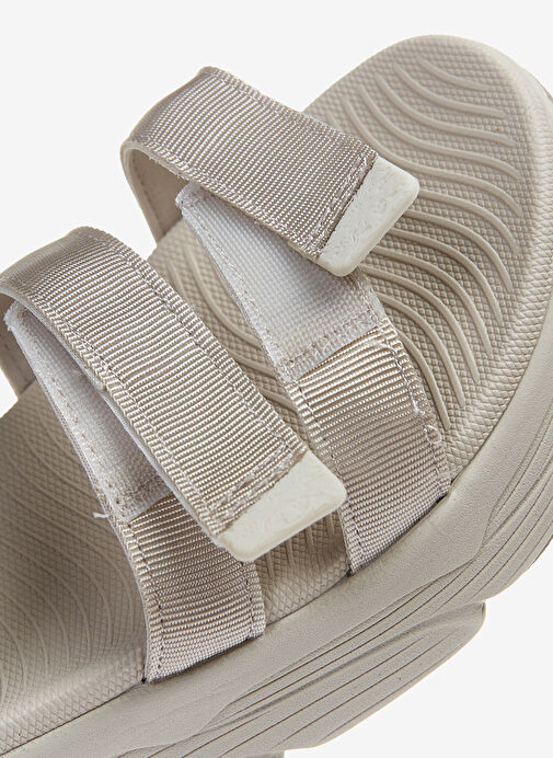 Skechers 140218 NAT MAX CUSHIONING - LURED Natürel - Kahverengi Kadın Sandalet - Görsel 6