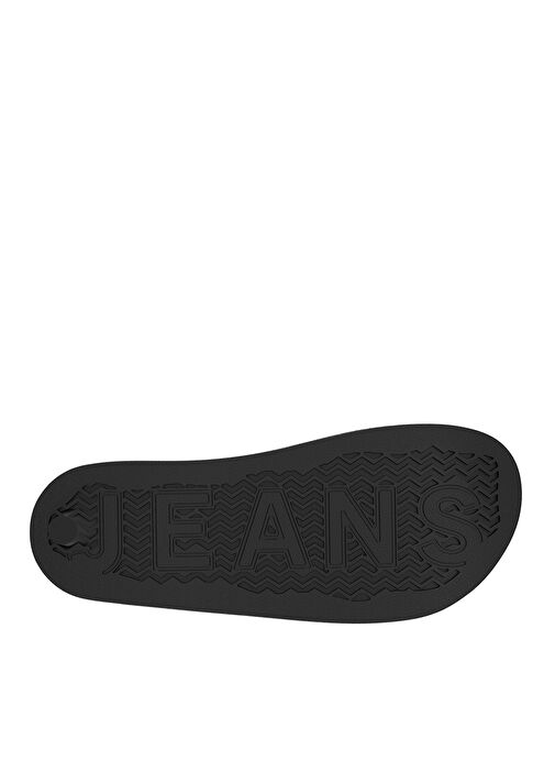 Tommy Hilfiger Siyah-Beyaz-Kırmızı Erkek Plaj Terliği TOMMY JEANS POOL SLIDE ESS - Görsel 6