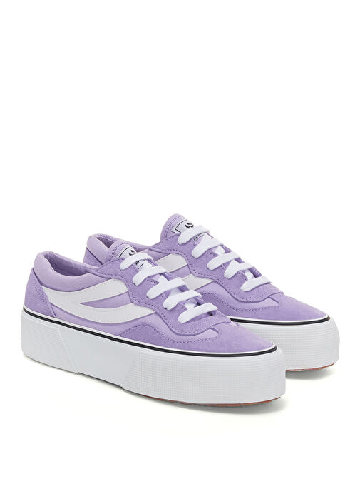 Superga Lila-Beyaz Kadın Sneaker S1151MW - Görsel 4