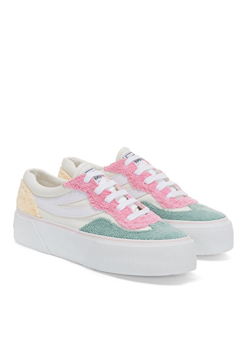 Superga Superga Beyaz-Pembe-Turkuaz Kadın Sneaker S2127VW | Boyner Beyaz - 3. görsel