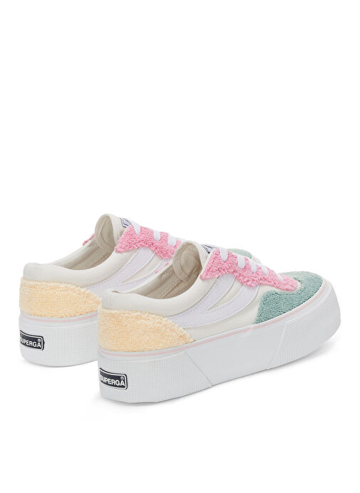 Superga Superga Beyaz-Pembe-Turkuaz Kadın Sneaker S2127VW | Boyner Beyaz - 4. görsel