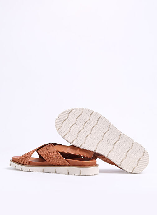 Hush Puppies Taba Kadın Deri Sandalet AIKEN - Görsel 5