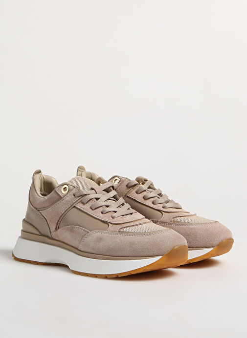 Hush Puppies Bej Kadın Deri - Kumaş Sneaker MANILOW - Görsel 3