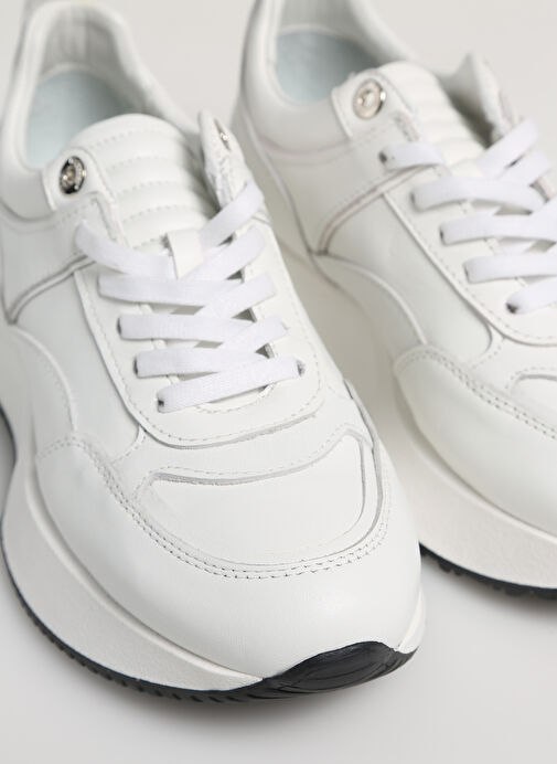 Hush Puppies Beyaz Kadın Deri Sneaker ALDA - Görsel 6