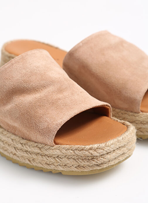 Hush Puppies Kadın Bej Süet Terlik BRIDGEPORT - Görsel 6