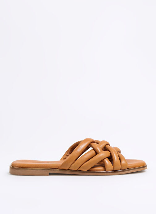 Hush Puppies Taba Kadın Deri Terlik BELLEVUE - Görsel 2