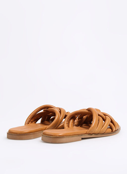 Hush Puppies Taba Kadın Deri Terlik BELLEVUE - Görsel 4