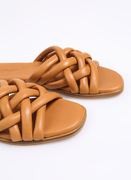 Hush Puppies Taba Kadın Deri Terlik BELLEVUE - Görsel 6