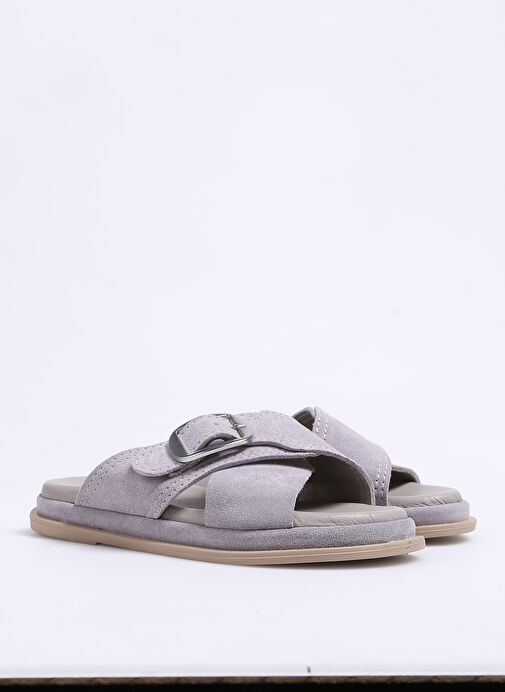 Hush Puppies Gri Kadın Süet Terlik KEITH - Görsel 3