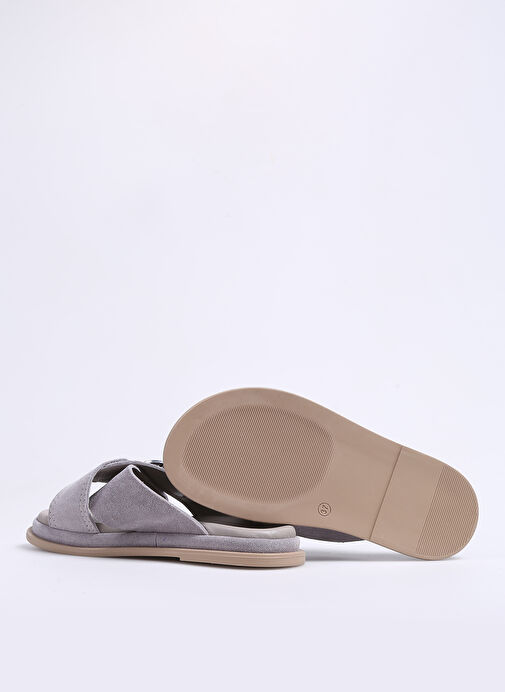 Hush Puppies Gri Kadın Süet Terlik KEITH - Görsel 5