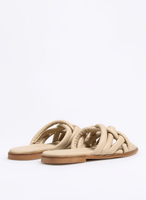 Hush Puppies Bej Kadın Deri Terlik BELLEVUE - Görsel 4