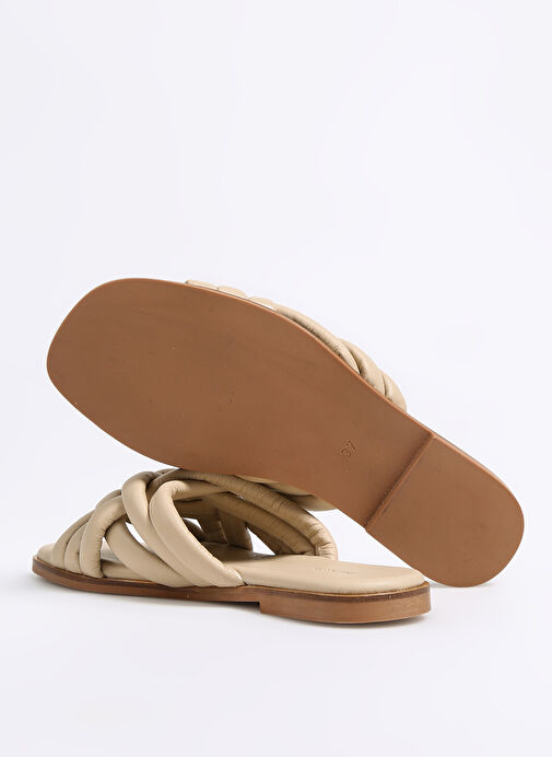 Hush Puppies Bej Kadın Deri Terlik BELLEVUE - Görsel 5