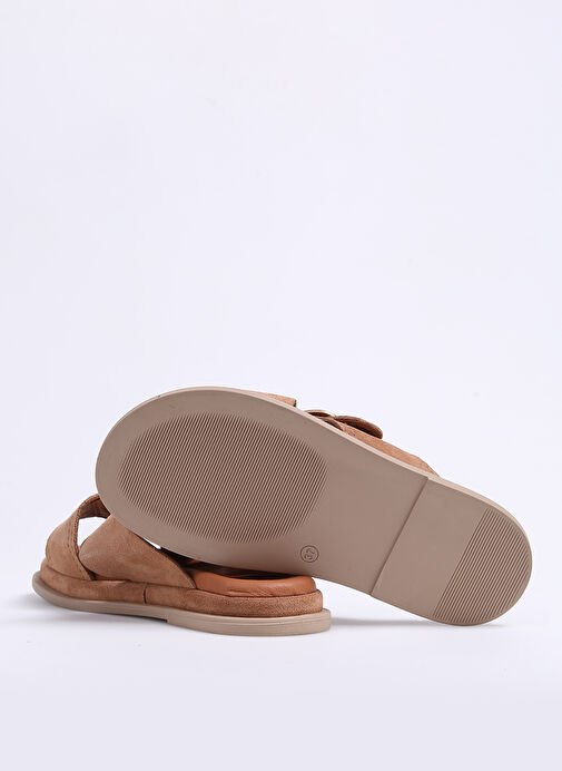 Hush Puppies Taba Kadın Süet Terlik KEITH - Görsel 5