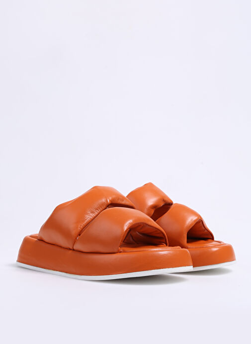 Hush Puppies Turuncu Kadın Deri Terlik MARIE - Görsel 3