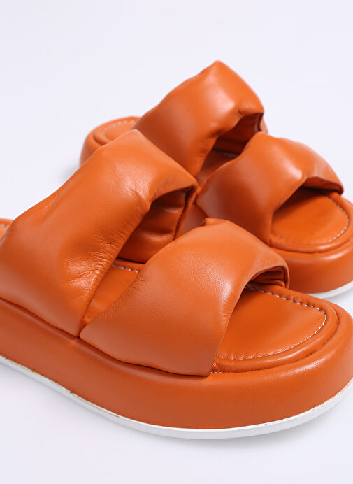 Hush Puppies Turuncu Kadın Deri Terlik MARIE - Görsel 6