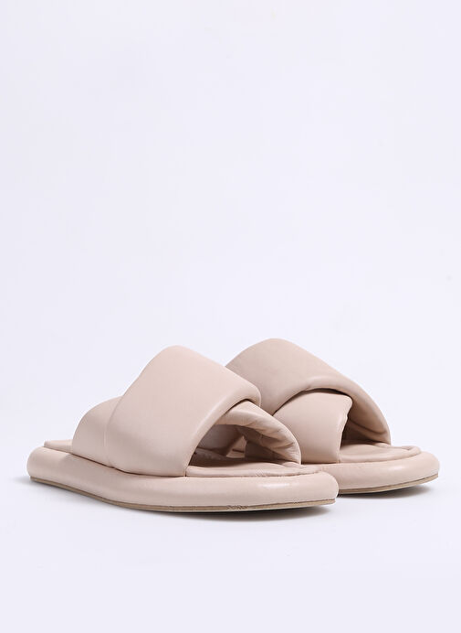 Hush Puppies Bej Kadın Deri Terlik KINKADE - Görsel 3