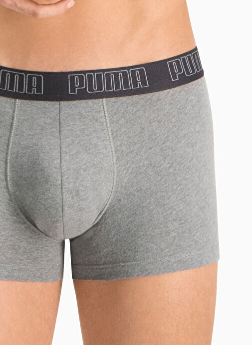 Puma 93501508 PUMA BASIC TRUNK 2P Gri Erkek Boxer