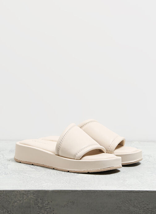 F By Fabrika Bej Kadın Terlik PATNIRA - Görsel 3