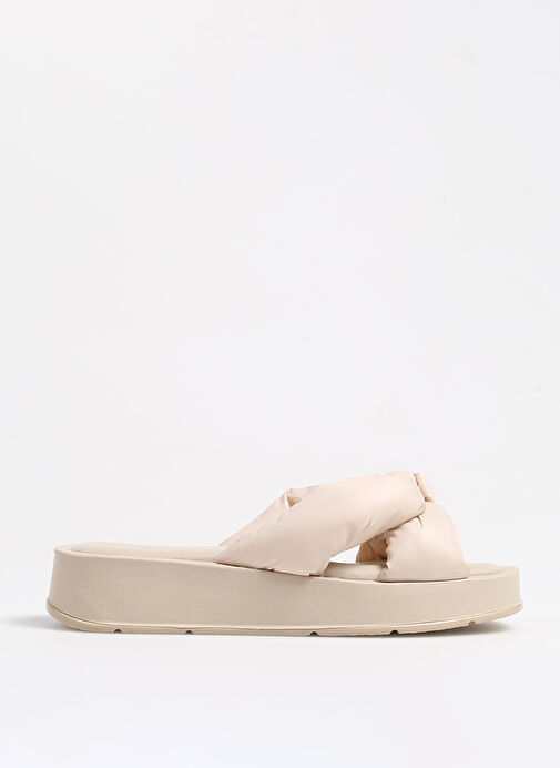 F By Fabrika Ekru Kadın Terlik ADRE - Görsel 2
