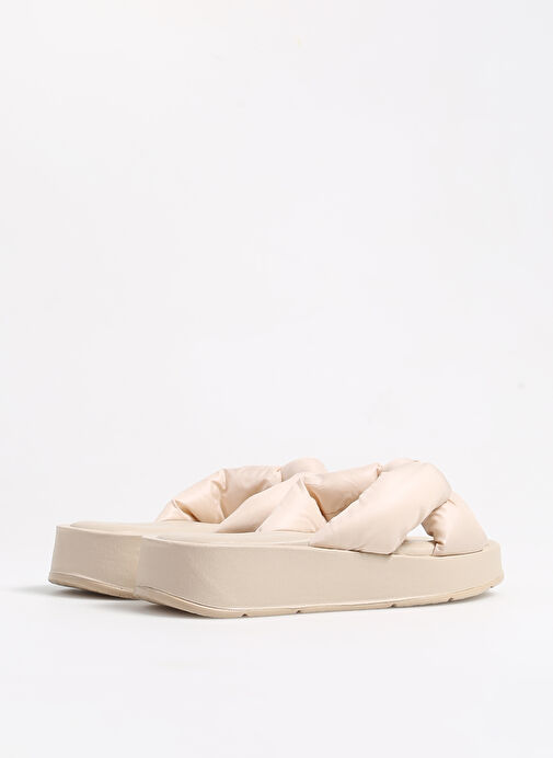 F By Fabrika Ekru Kadın Terlik ADRE - Görsel 4