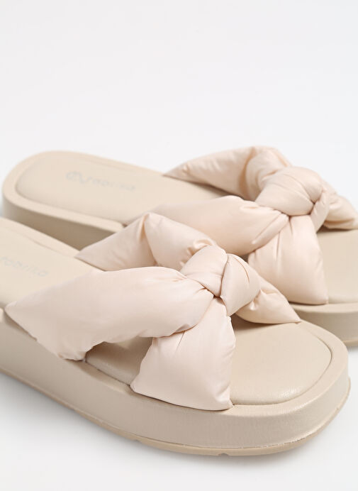 F By Fabrika Ekru Kadın Terlik ADRE - Görsel 6