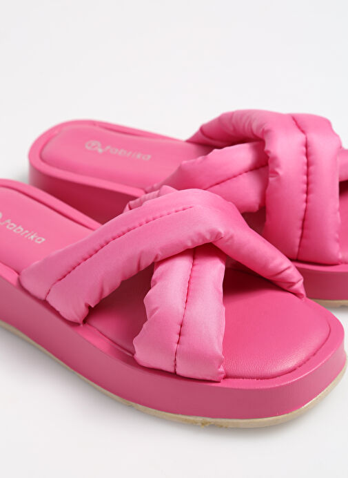 F By Fabrika Fuşya Kadın Terlik ADRESA - Görsel 6