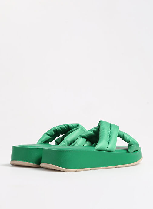 F By Fabrika Yeşil Kadın Terlik ADRESA - Görsel 4