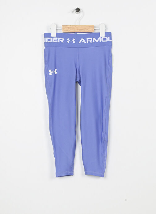 Under Armour Lacivert Kız Çocuk Dar Paça Dar Düz Tayt 1373950-495 Armour Ankle Crop