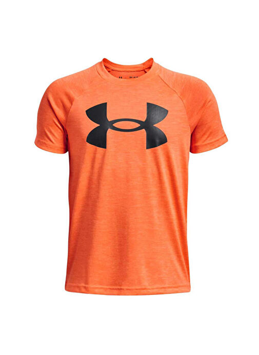 Under Armour Düz Turuncu Erkek Çocuk T-Shirt 1371429-866 UA Tech Twist SS