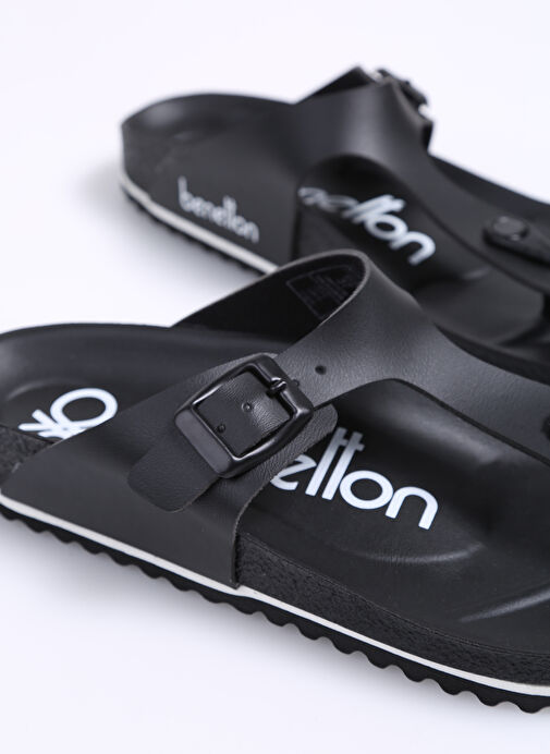 Benetton Siyah Kadın Terlik BN-1324 - Görsel 6