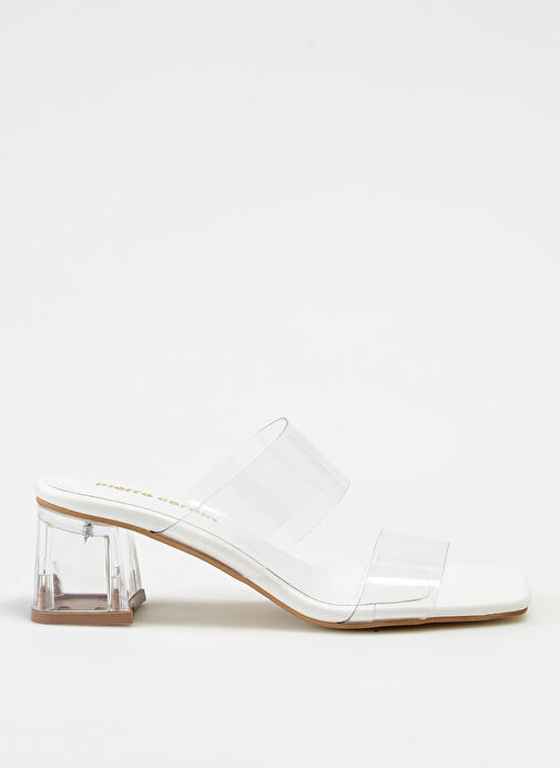 Pierre Cardin Beyaz Kadın Terlik PC-6982 - Görsel 2