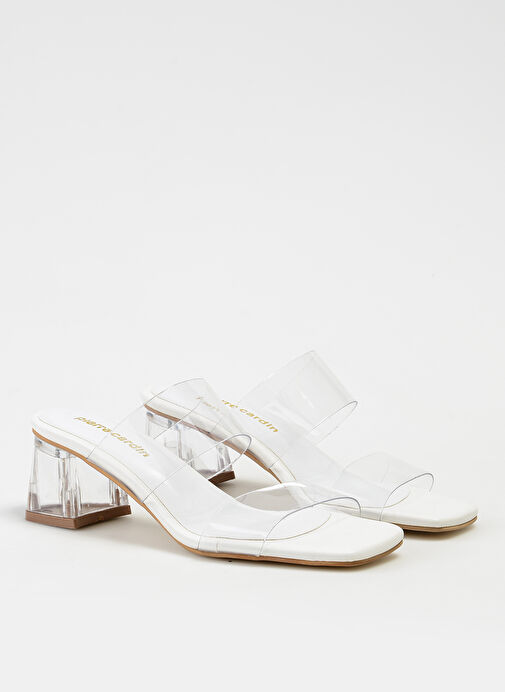 Pierre Cardin Beyaz Kadın Terlik PC-6982 - Görsel 3