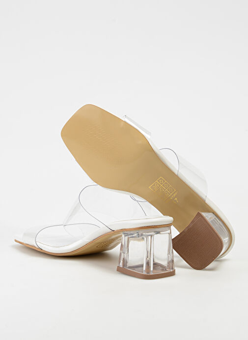 Pierre Cardin Beyaz Kadın Terlik PC-6982 - Görsel 5