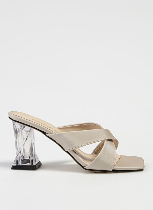 Pierre Cardin Bej Kadın Topuklu Sandalet PC-52221 - Görsel 2