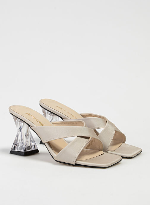 Pierre Cardin Bej Kadın Topuklu Sandalet PC-52221 - Görsel 3