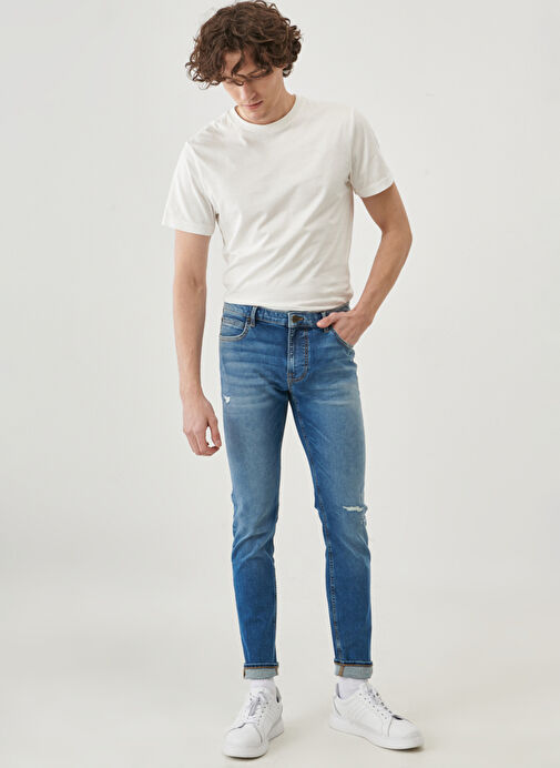 Lee  Erkek Düz Paça Regular Fit  Denim Pantolon L736010396 Malone Skinny Jean