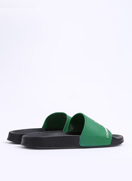 Benetton Siyah-Yeşil Erkek Plaj Terliği BN-1271 - Görsel 4