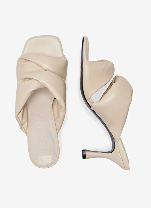 Only Krem Kadın Topuklu Sandalet 15281373 - Görsel 5