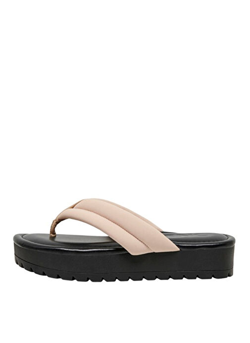 Only Krem-Siyah Kadın Terlik 15288112 - Görsel 2