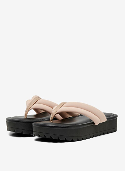 Only Krem-Siyah Kadın Terlik 15288112 - Görsel 3