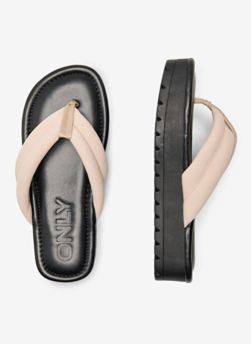 Only Krem-Siyah Kadın Terlik 15288112 - Görsel 5