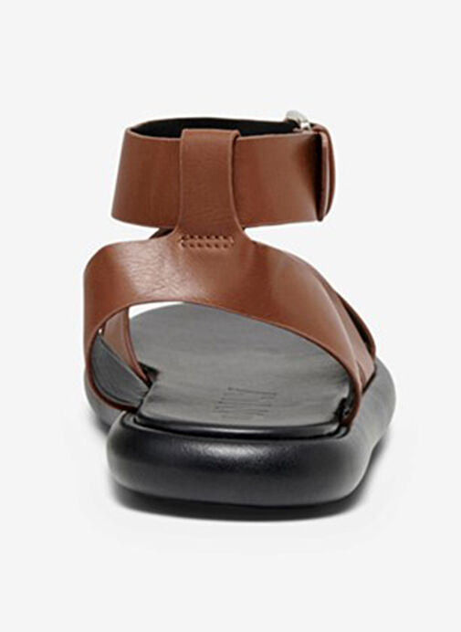 Only Kahverengi Kadın Deri Sandalet 15288148 - Görsel 4