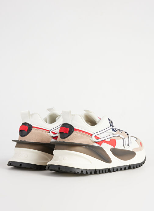 Bulldozer Bulldozer Bej Beyaz-Kırmızı Erkek Günlük Ayakkabı Boyner'de! Bej - 4. görsel