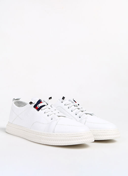 Bulldozer Deri Beyaz Erkek Günlük Ayakkabı ERK İTHAL DERİ AYAKKABI BUL-231043 - Görsel 3