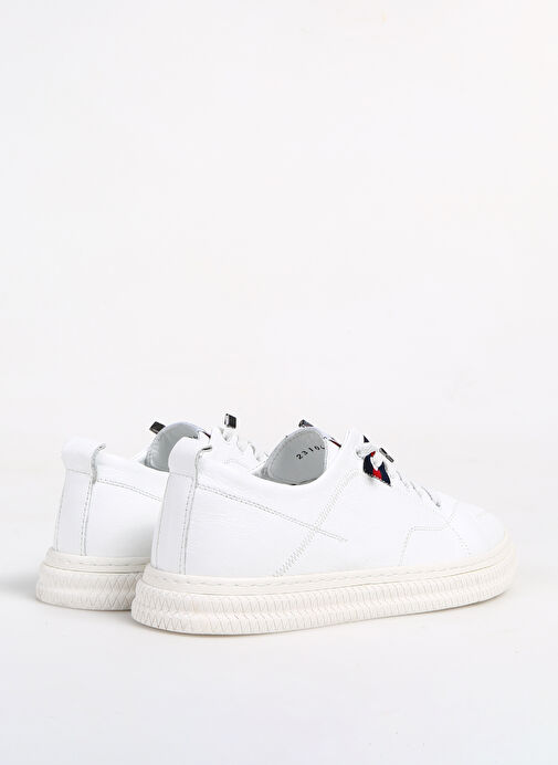 Bulldozer Deri Beyaz Erkek Günlük Ayakkabı ERK İTHAL DERİ AYAKKABI BUL-231043 - Görsel 4