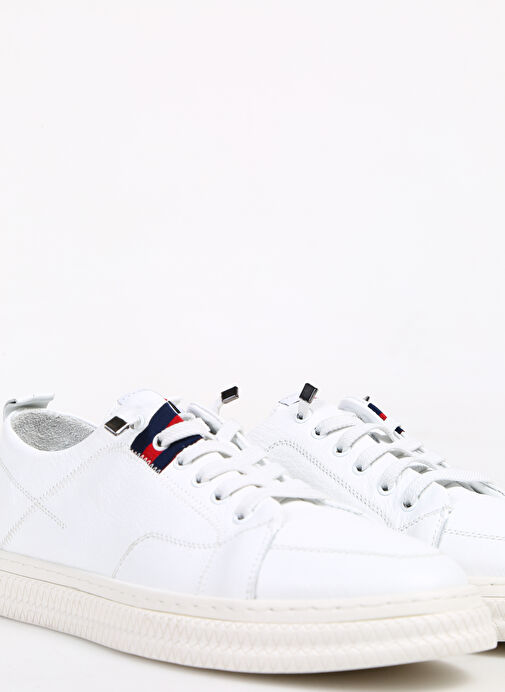 Bulldozer Deri Beyaz Erkek Günlük Ayakkabı ERK İTHAL DERİ AYAKKABI BUL-231043 - Görsel 6