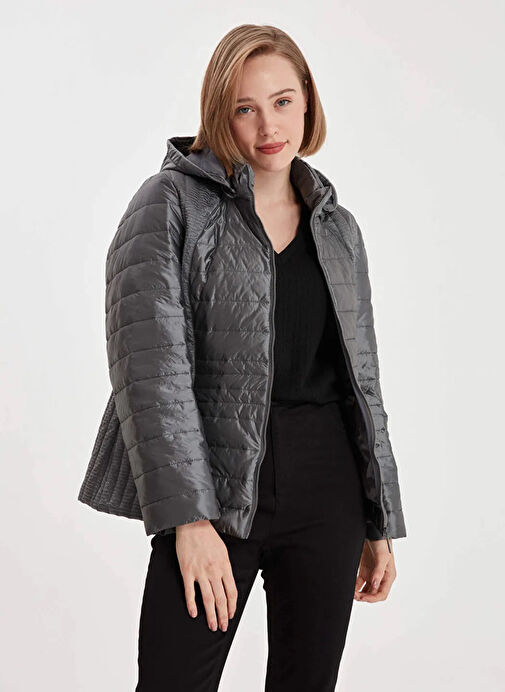 Faik Sönmez Gri Kadın Mont U66500 Boyner