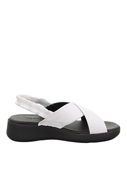 Legero Beyaz Kadın Süet Sandalet 2-000261 - Görsel 2