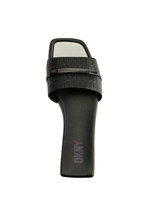 Dkny Siyah Kadın Deri Terlik K4231949BLK - Görsel 4