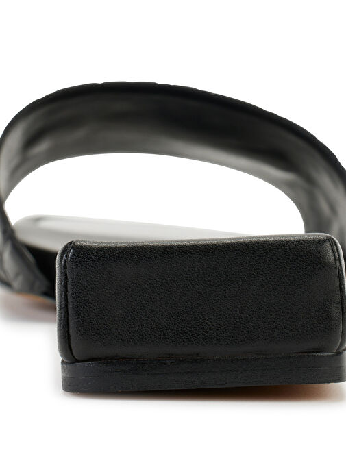 Dkny Siyah Kadın Deri Terlik K4231949BLK - Görsel 5